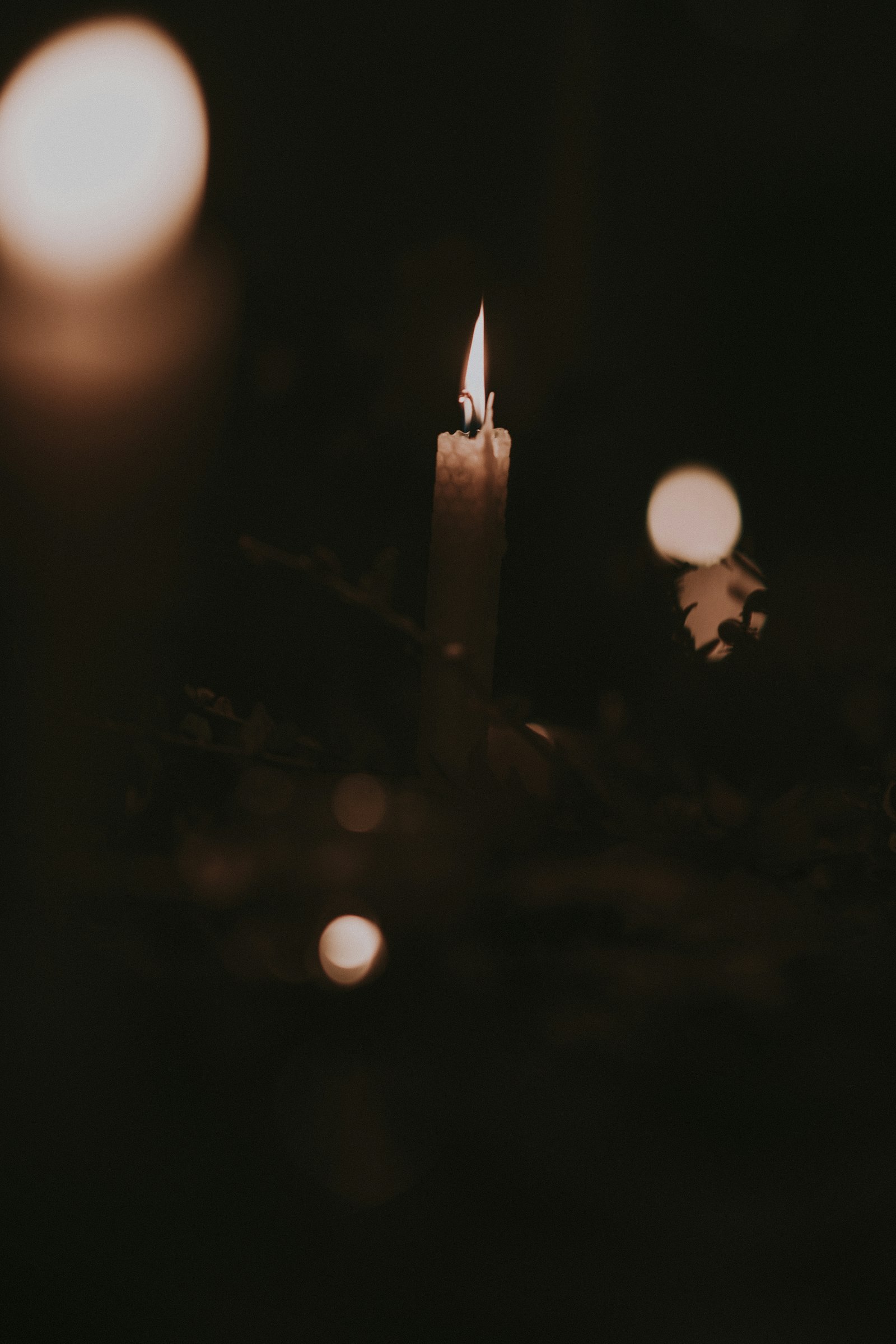 Homemade tallow tallow candles