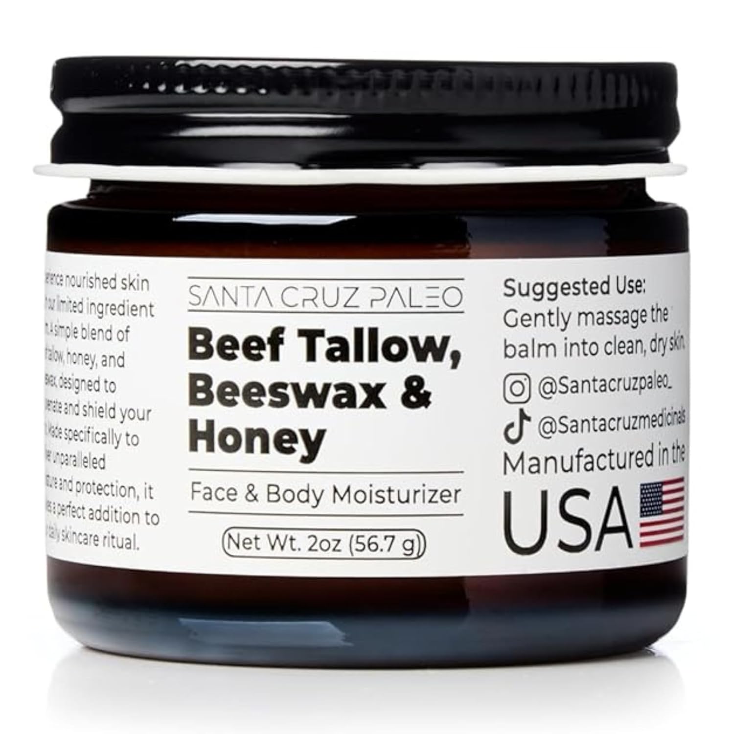 Santa Cruz Paleo tallow moisturizer